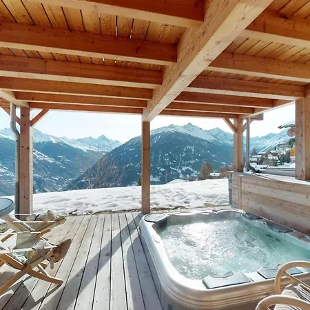 Chalet Lush In With Sauna Hérémence